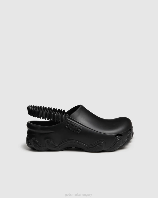 GCDS kecskepapucsok Z2HB181 cipő fekete férfiak