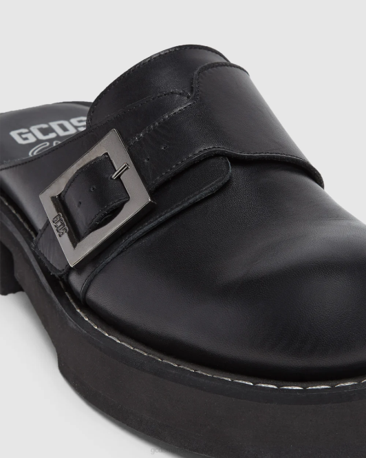 GCDS x Clarks bőröszvérek Z2HB177 cipő fekete férfiak