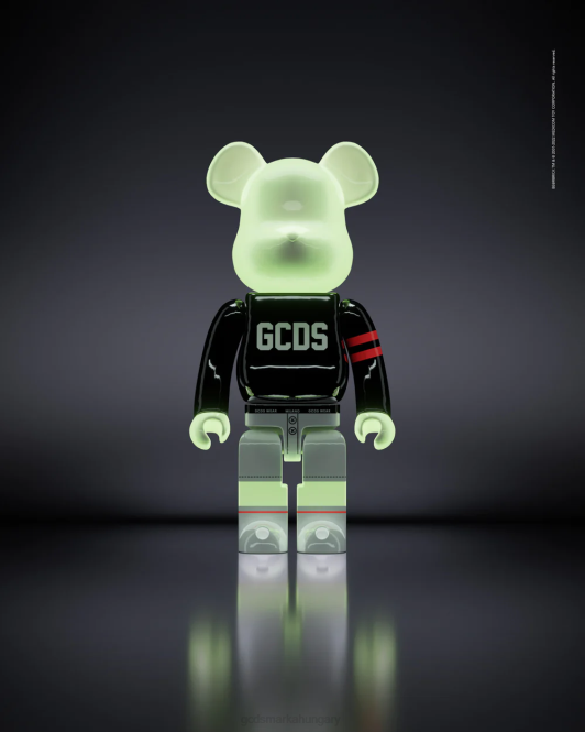 GCDS x Be@rbrick 1000% Z2HB290 tartozék fekete férfiak