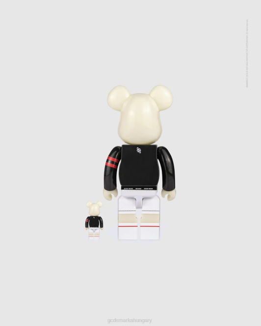 GCDS x Be@rbrick 100% és 400% beállítva Z2HB296 tartozék fekete férfiak