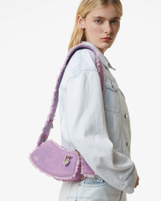 GCDS vessző farmer kis crossbody táska Z2HB247 tartozék rózsaszín férfiak