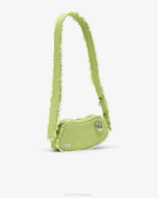 GCDS vessző farmer kis crossbody táska Z2HB251 tartozék mész férfiak