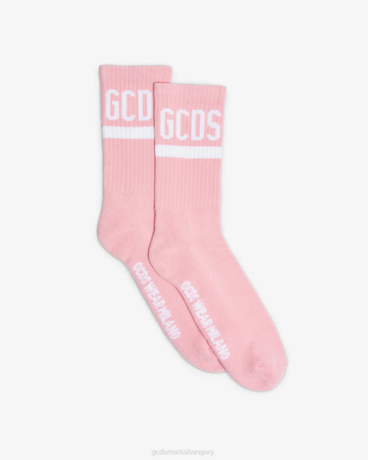 GCDS logós zokni Z2HB210 tartozék rózsaszín férfiak