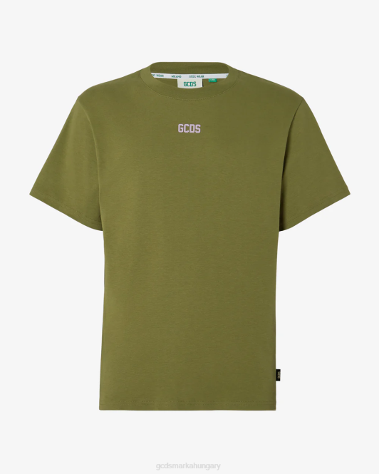 GCDS ökologós normál póló Z2HB107 ruházat katonai zöld férfiak