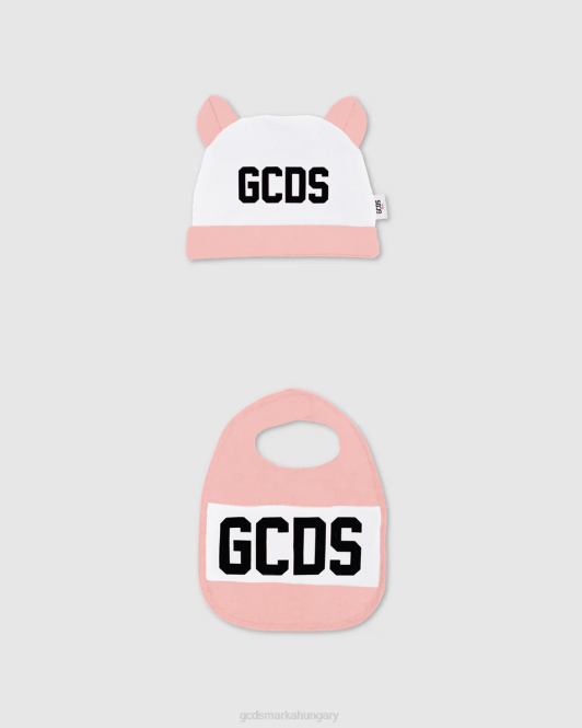 GCDS logó motívumú kétrészes baba ajándékkészlet Z2HB576 ruházat rózsaszín gyerekek