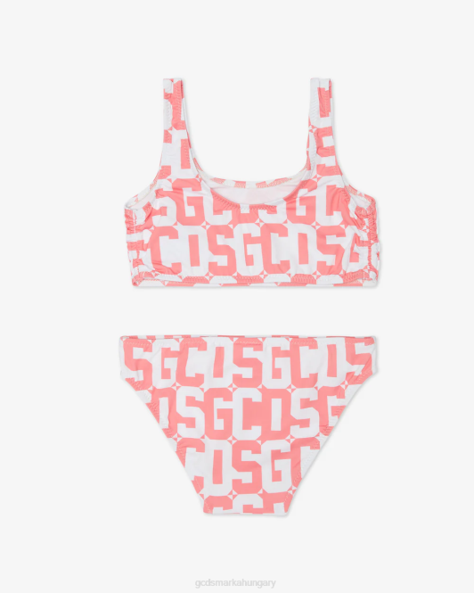 GCDS junior monogram bikini Z2HB824 ruházat rózsaszín gyerekek