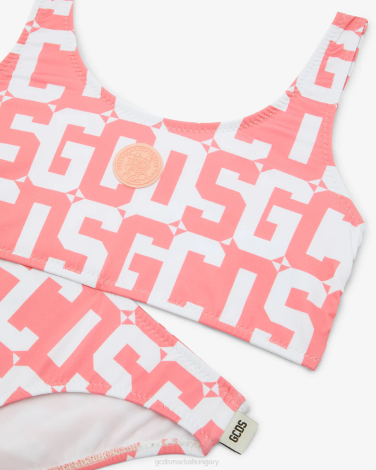 GCDS junior monogram bikini Z2HB824 ruházat rózsaszín gyerekek