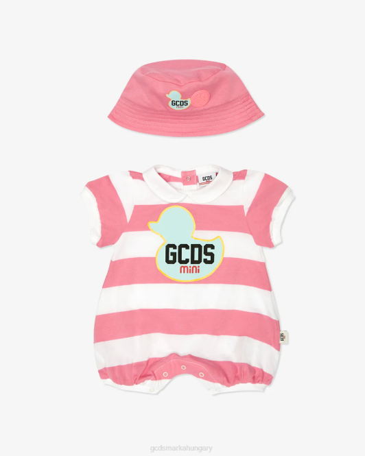 GCDS kacsa kétrészes babakészlet Z2HB587 ruházat rózsaszín gyerekek