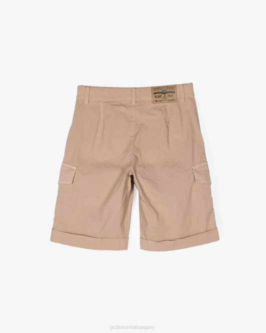 GCDS junior pamut twill chino bermuda Z2HB762 ruházat bézs gyerekek