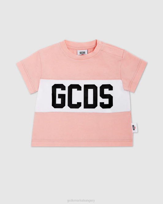 GCDS baba logós póló Z2HB636 ruházat rózsaszín gyerekek