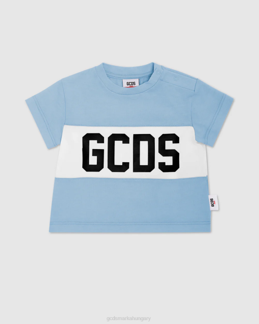 GCDS baba logós póló Z2HB638 ruházat világoskék gyerekek