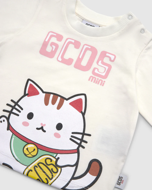 GCDS baby kittho póló Z2HB630 ruházat törtfehér gyerekek