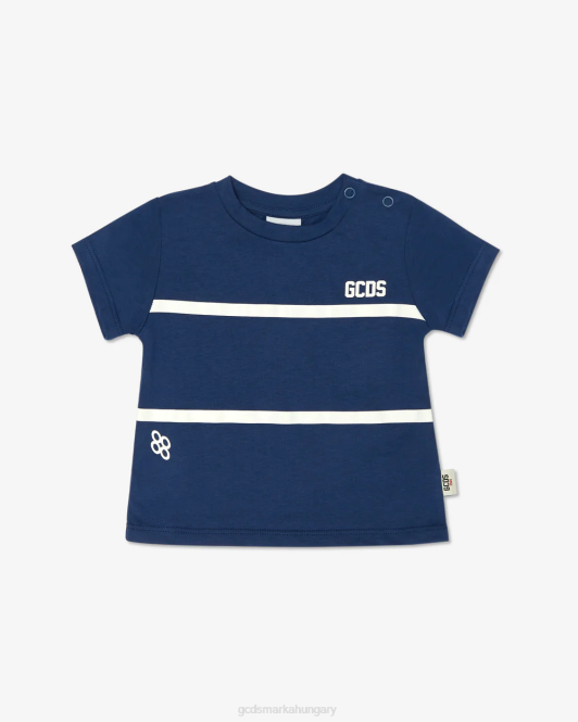 GCDS baby low band logós póló Z2HB640 ruházat kék gyerekek