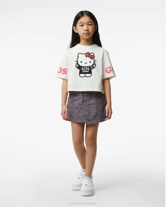 GCDS junior hello kitty póló Z2HB792 ruházat törtfehér gyerekek