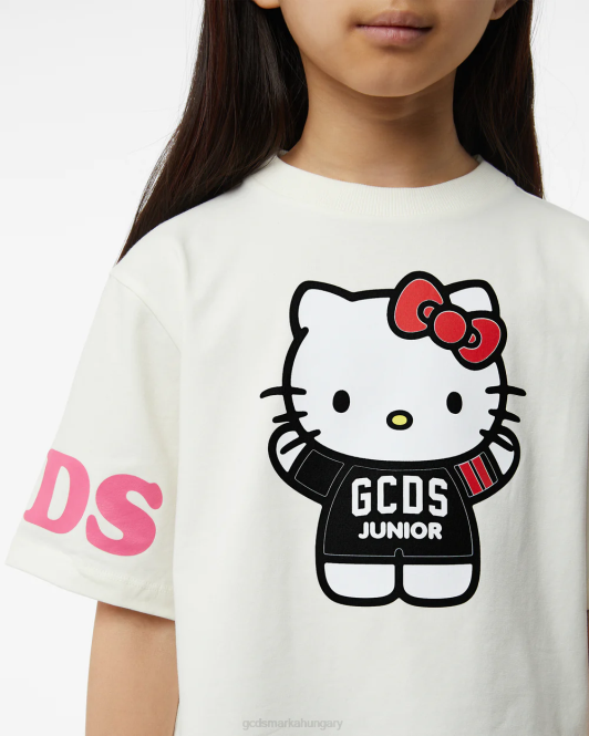 GCDS junior hello kitty póló Z2HB792 ruházat törtfehér gyerekek