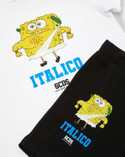 GCDS baby spongebob italico tréningruha Z2HB605 ruházat sokszínű gyerekek