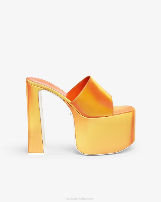 GCDS holografikus platformszandál Z2HB500 cipő narancs nők