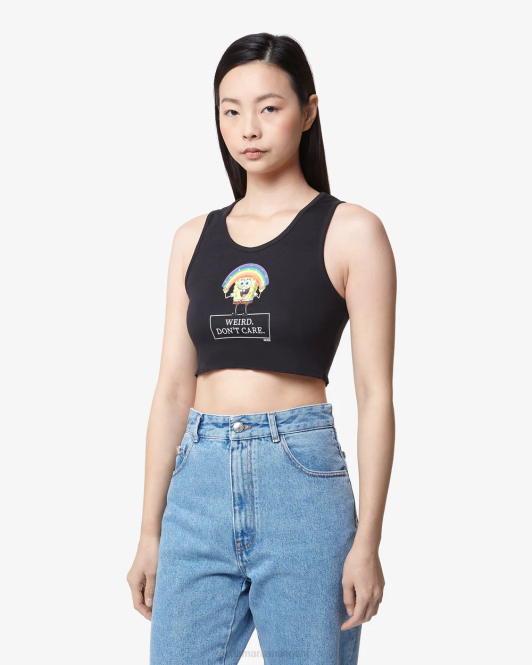 GCDS spongebob nem érdekel crop top Z2HB382 ruházat fekete nők