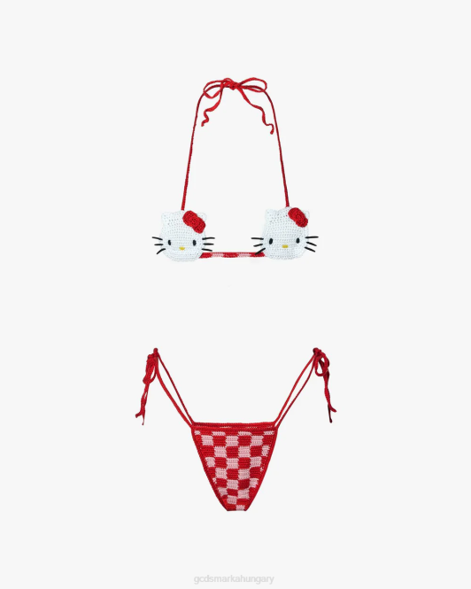 GCDS hello kitty horgolt bikini Z2HB472 ruházat fukszia nők