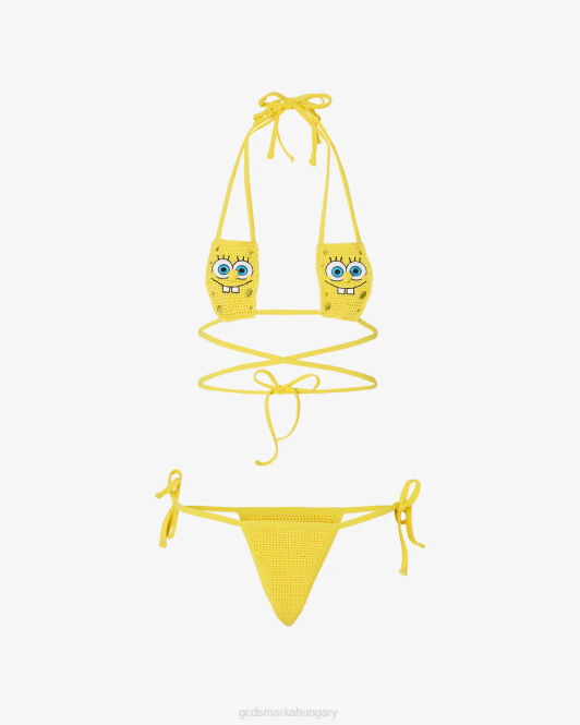 GCDS spongebob bikini Z2HB474 ruházat sárga nők