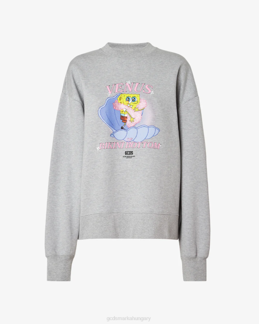 GCDS spongebob venus crewneck Z2HB348 ruházat szürke nők