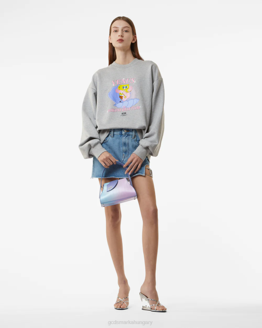 GCDS spongebob venus crewneck Z2HB348 ruházat szürke nők