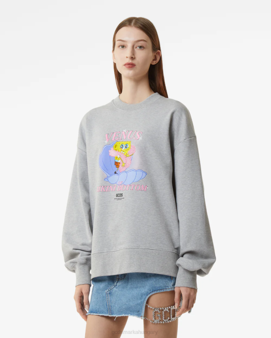 GCDS spongebob venus crewneck Z2HB348 ruházat szürke nők